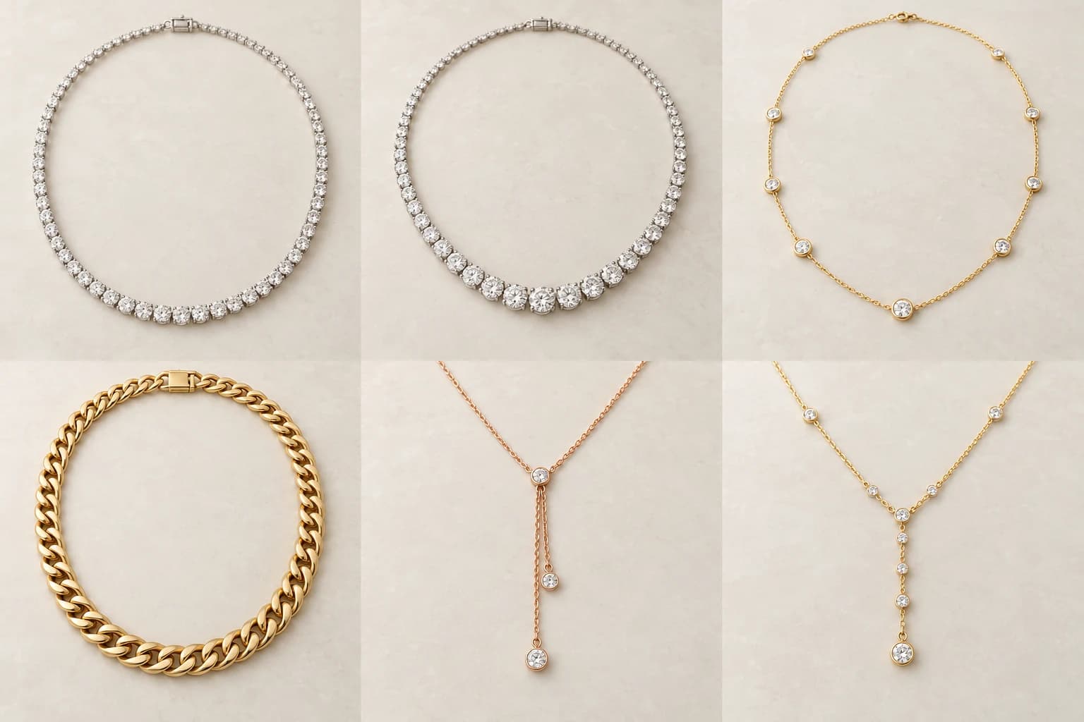 Tennis necklaces