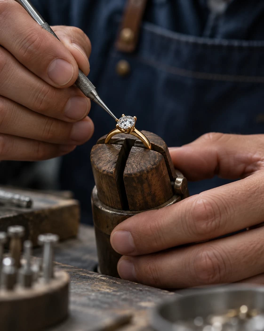 Close-up of a jewellery setting review